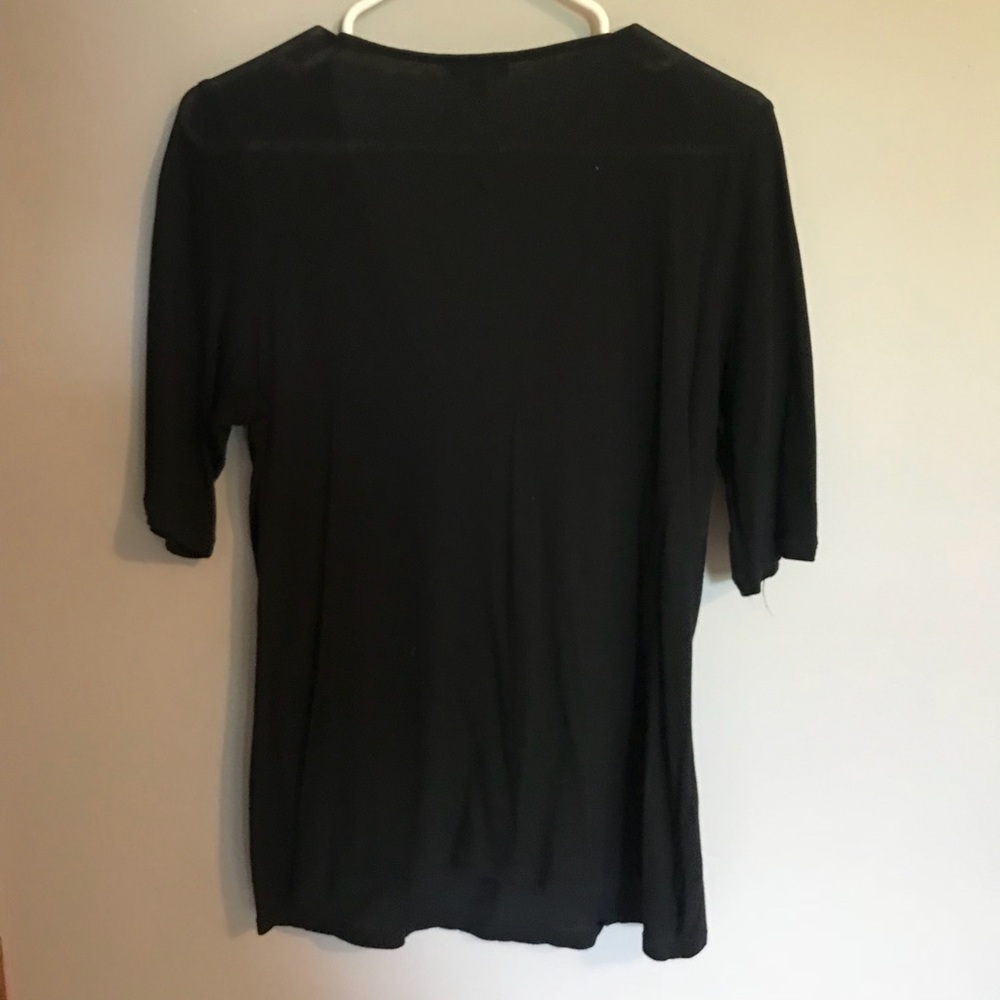 Express Ruffle Top - Black - Picture 3 of 3